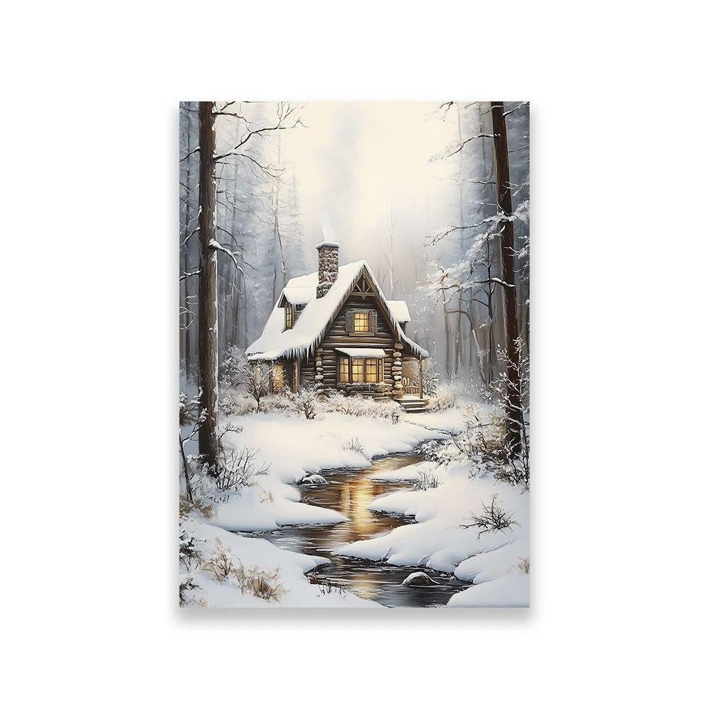 Vintage Christmas Metal Wall Decoration, Holiday Sticker Sign