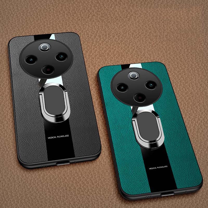 For Vivo Iqoo Z10 Case Business Elliptical Bracket All-Inclusive Shockproof Leather Soft Silicone Fashion for Iqoo Z10 Back Cover