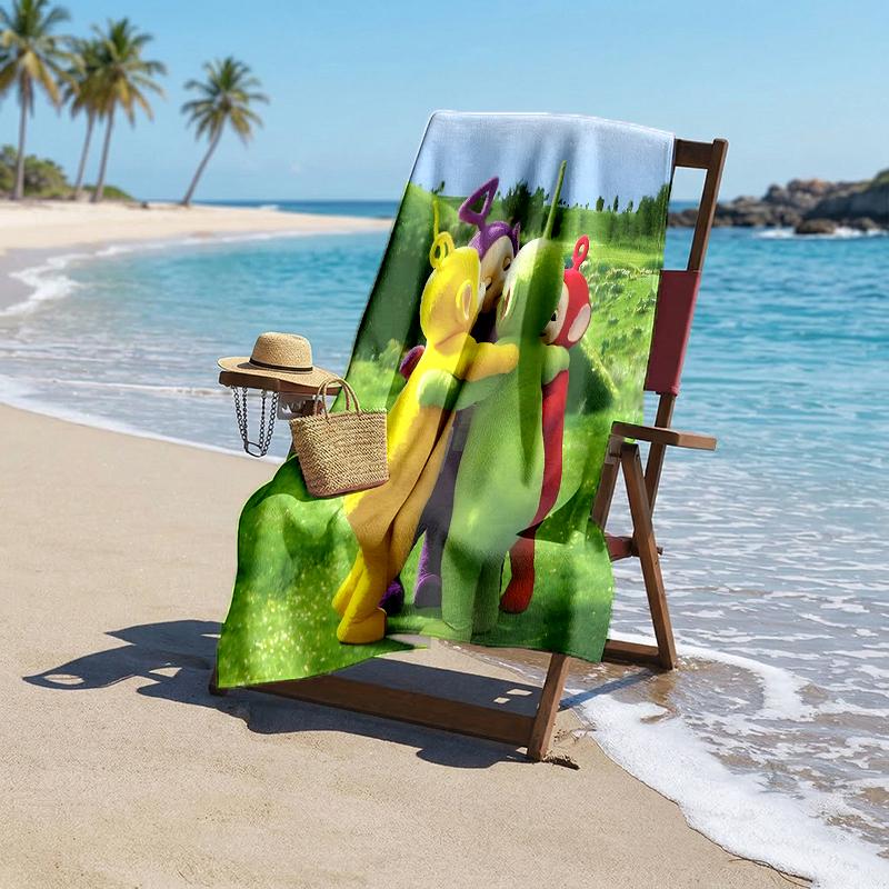 Teletubbies Fashion Beach Towel: Ideal for Summer Adventures Soft, absorbent and quick drying suitable for swimming and bathing