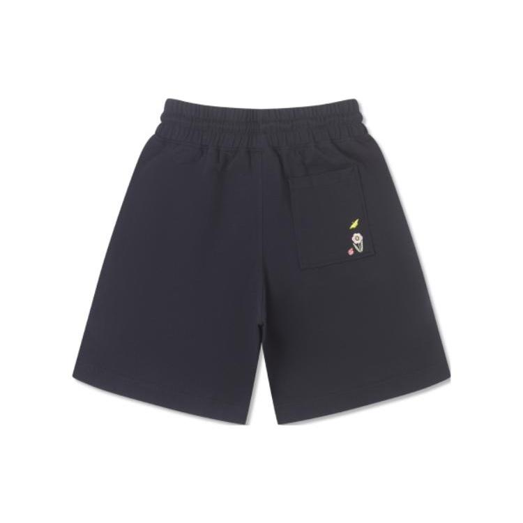 (WMNS) Converse Logo Mid Length Knit Short Asia Sizing 'Black' Women's 10025374-A01