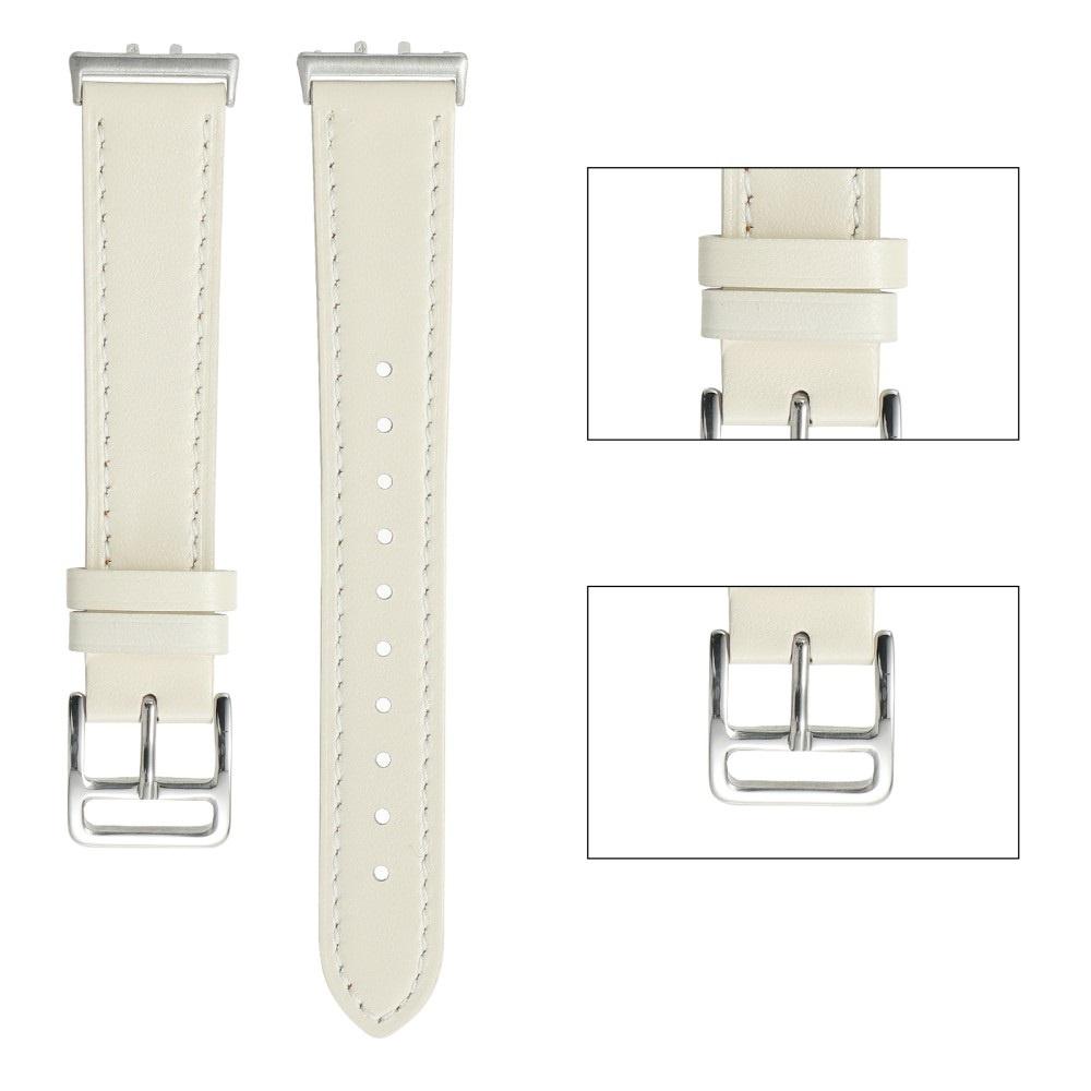 Leather Strap for Samsung Galaxy Fit 3, Beige