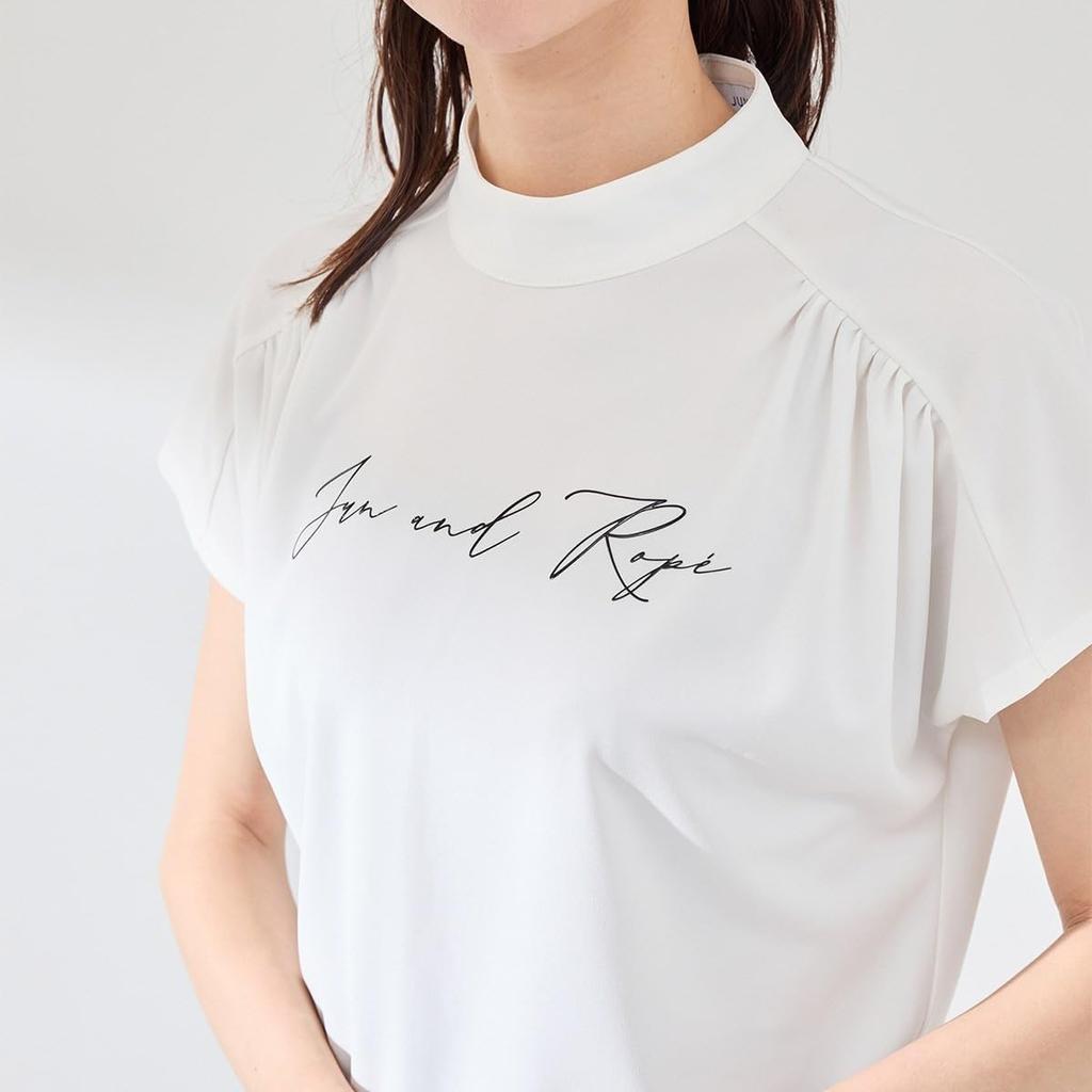 Jun Rope UV Cool To the Strong Twist Smooth Gathered White Maine & Women's Pullover, Protection, Touch, Pullover, (10)
