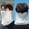 Summer Ice Silk Thin Breathable Sunscreen Face Mask An-ti UV Balaclava Face Neck Cover Hiking Cycling Camping Scarf Wrap Bandana
