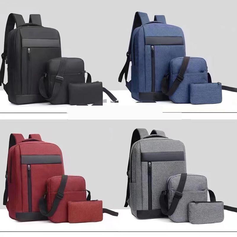 Business Laptop Backpack Large Capacity Usb Waterproof Film Backbag Casual Bag Men