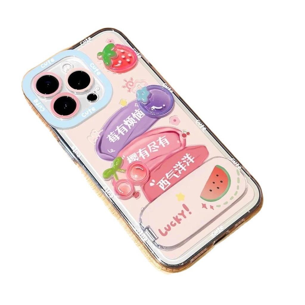 Berry has troubles for Apple 11 mobile phone case summer iphone11promax protective case 11 mirror bracket 11