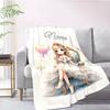 Pretty Princess Style Customize Your Name Blanket Warm Comfortable And Soft Blankets Are Suitable For Home Lunch Break Blanket Office Sofa Sofa Gift