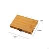 Empty Bamboo Paint Palette Wooden Color Mixing Tray with Lid Watercolor Container Wood
