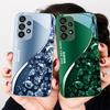 Barevný diamantový gradient pro Samsung Galaxy S23 U Ltra 24 Plus S20 21 FE S25 Ultra A70 A72 73 51 52 53 Tvrzené sklo Obal na telefon