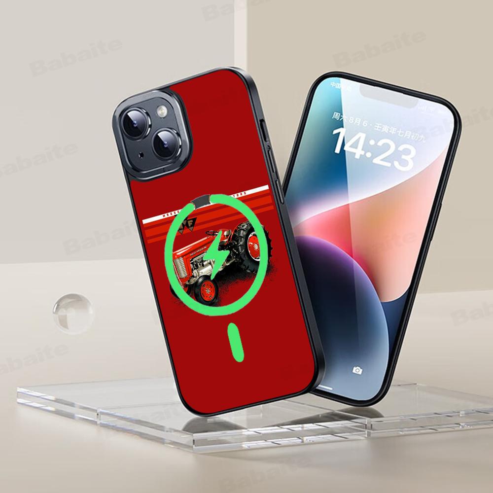 Massey Ferguson Phone Case Magnetic Case For IPhone 16 14 13 12 11 15 Pro Max Plus For Magsafe Wireless Charge Cover