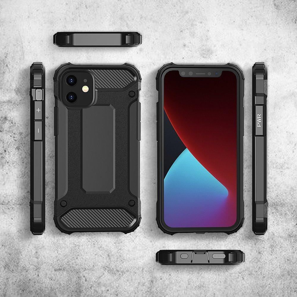 iPhone 12 Pro Max Hybrid Armor Case - Durable Black Protective Cover