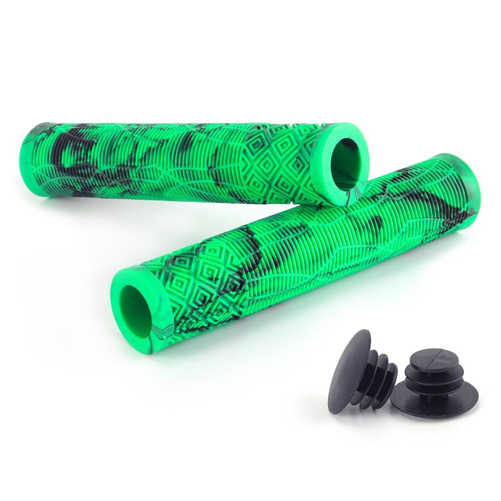 1 Pair Rubber Bike Rubber Handle Grips Longneck Bars Bike Bar Covers for Mountain Bicycle