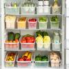Transparent PP Food Storage Containers Eggs Vegetables Fruits Kitchen Organizer Divider Box Set