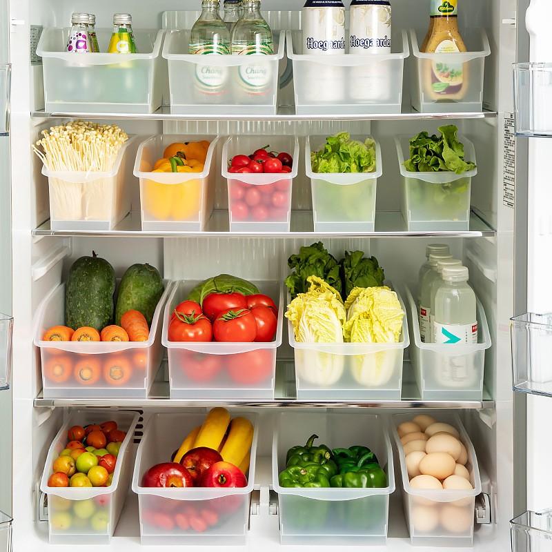 Transparent PP Food Storage Containers Eggs Vegetables Fruits Kitchen Organizer Divider Box Set