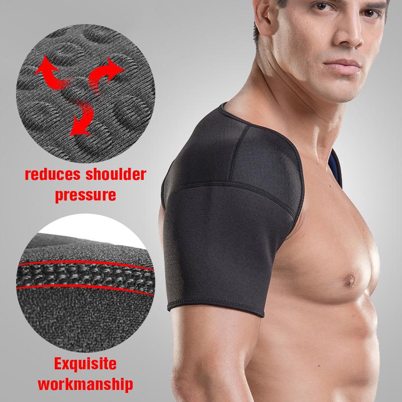 Double Shoulder Back Support Brace for Weightlifting Sport Pain Relief Warm Sleeping Protector Health Care Strap