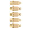 5pcs Set Brass Pneumatic Muffler Silencer Air Flow Speed Control 1 8 BSP Valve
