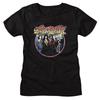 Aerosmith Color Group Circle Photo Badge Women's T Shirt Rock Band Merch