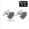 Vintage Maple Leaf Shape Mens Cufflinks Canadian Leaves Cuff Links Shirt Tuxedo Punk Rock Button Jewelry Accessories Ornaments