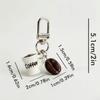 Simulation Coffee Cup Keychain Miniature Realistic Coffee Pendant  for Luggage Zippers