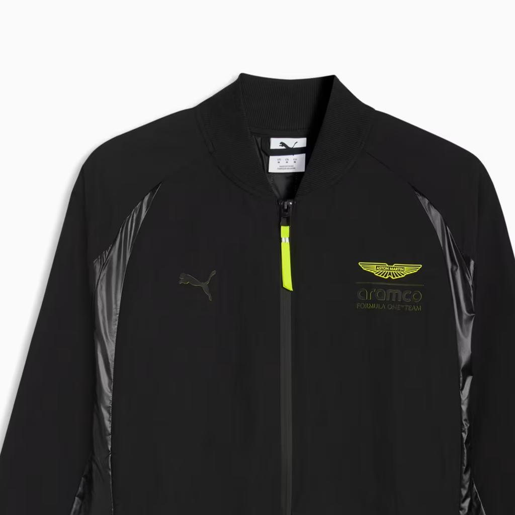 Puma Aston Martin Aramco F1 Solid Color Baseball Collar Loose Jacket Men Jackets 635375-01