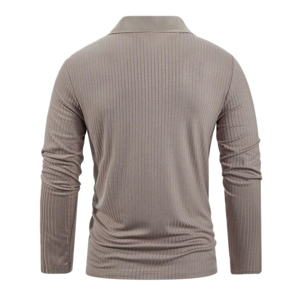 King Billion 100% Cotton Long Sleeve T-Shirts Men T-shirt High Quality Slim V-neck Stripe Shirt Autumn Winter Male Top Tees Male