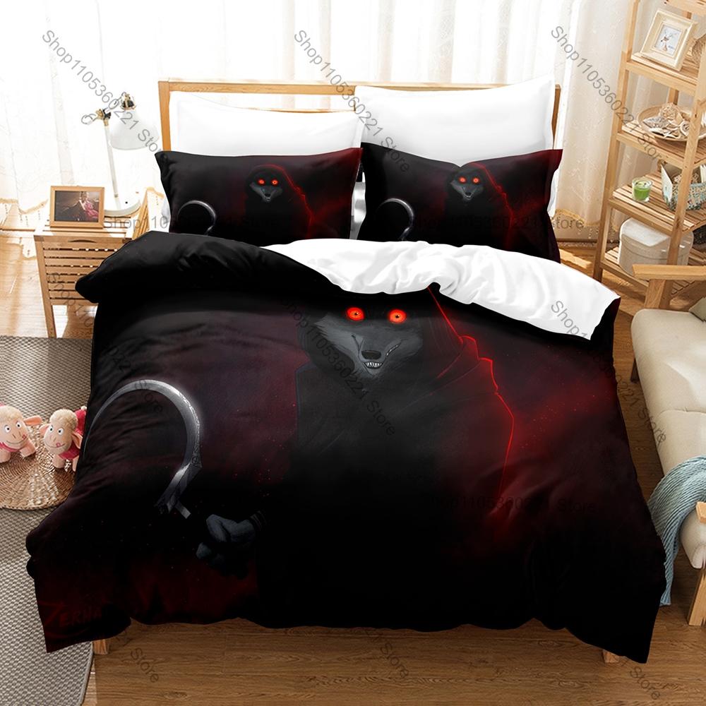 Cartoon PUSS IN BOOTS Bedding Set, Duvet Cover + 2 Pillowcases Vivid Pattern for Home Dorm Daily Use & Collection