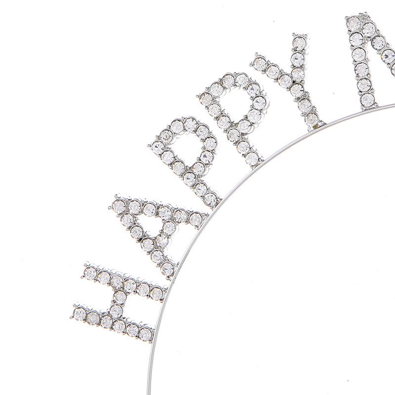 New Year Rhinestone Letter Headband - Party Hair Accessory