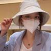 Süßer Fischerhut Kinder einfarbig lässig vielseitig retro Sonnenschutz Gesichtsschutz Beckenhut