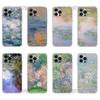 Claude M-Monet Painting Phone Case For iPhone 17 16,15,14,13,12,11 Plus,Pro,Max,XR,Plus,E,Mini Transparent Soft Cover