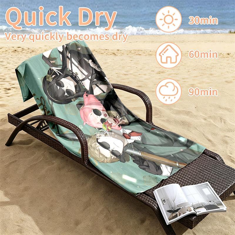 Spy x Family Beach towels also serve as bath towels summer essential a musthave for the outdoors the beach and the pool