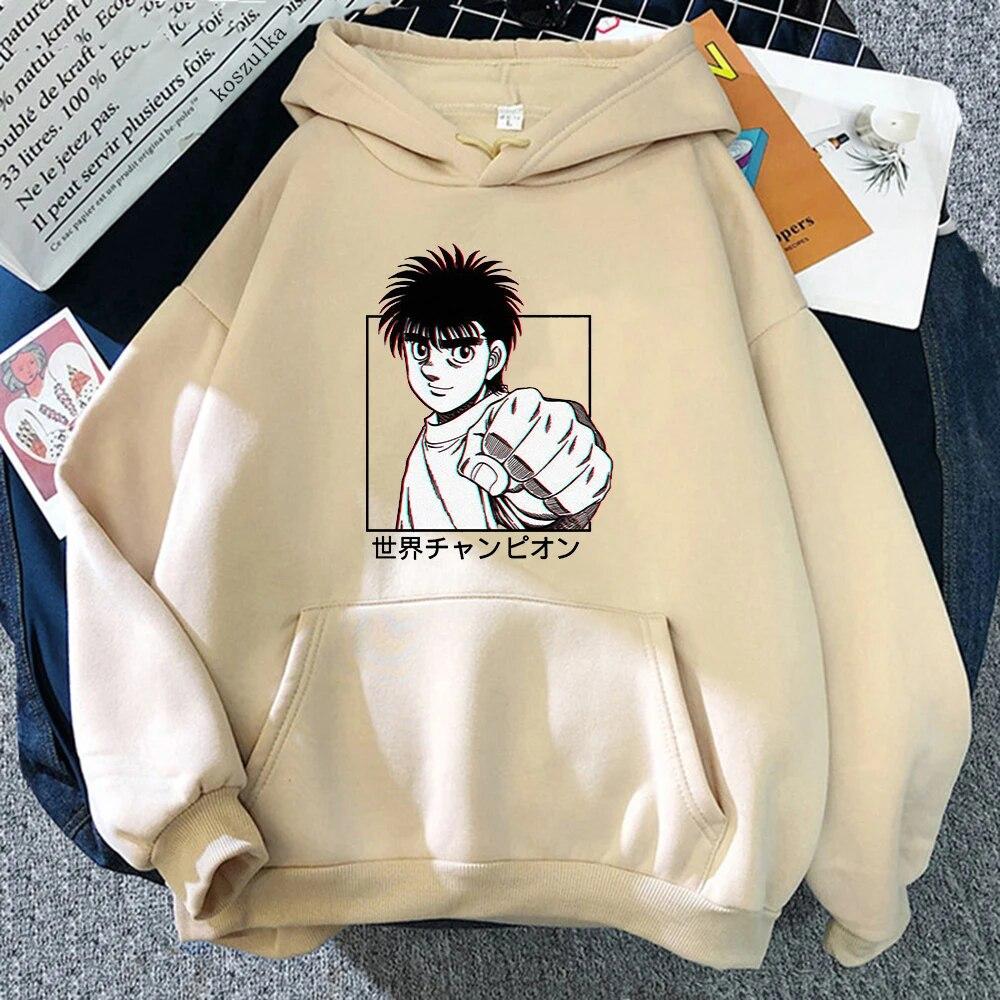 

Толстовка с капюшоном Hajime No Ippo для женщин/унисекс, осень-зима, хит продаж, толстовки с капюшоном в стиле Харадзюку, забавные эстетические толстовки с капюшоном, топы