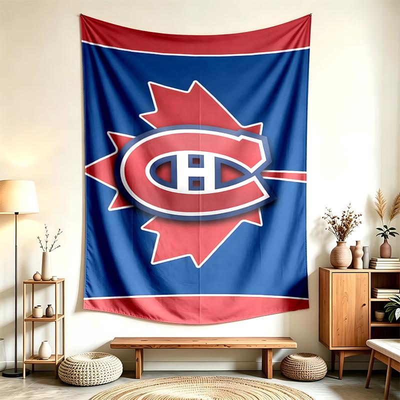 Montreal Canadiens (19) Arazzo Adatto Per Decorare Case Dormitori E Camere Da Letto Morbido Al Tatto E Un Regalo Perfetto Per Amici E Familiari