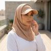 Casual Sun Hat with Hood Sun Protection Wide Brim Muslim Headscarf Hat UV Resistant Neck Protection Hijab Baseball Cap Fishing