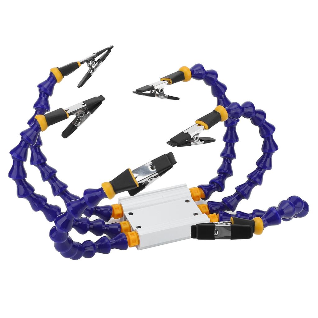 Soldering Helping Hands ABS Flexible Arm Aluminum Alloy Base Third Hand Soldering Tool with