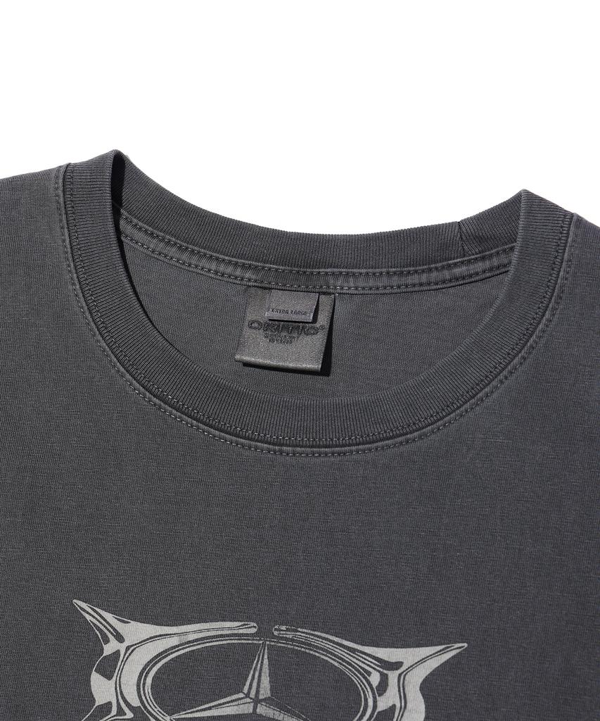 CRITIC Pigment Racing Critic Car T-Shirts Charcoal