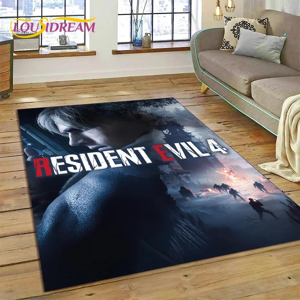 3D Horro Games R-Resident Evil Gamer Carpet Rug for Bedroom Living Room Home Sofa Decoration,Child Game Large Decor Floor Mat