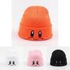 Fashionable Embroidered Eye Knit Hat With Cute Smiley Face Winter Warmth Women's Cap