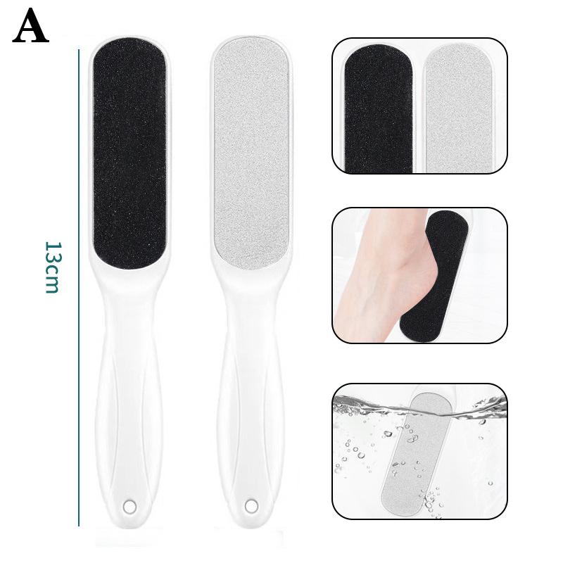 Pedicure Tools Heel Scratcher Files Artifact Exfoliating Calluses Brush Stainless Steel Foot Sharpening Double-sided Pedicura
