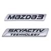 ABS Chrome Car Body Fender Side Emblem for Mazda 3 SKYACTIV Rear Trunk Badge 3D Sticker Refitting Decoration Accessories