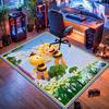 Biene Maja Teppich, geeignet für Wohnzimmer, Schlafzimmer, Spielzimmer, Computerraum und Heimdekoration.