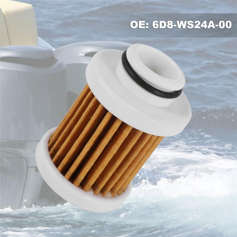 Precise 2PCS 6D8-WS24A-00 Fuel Filter for Yamaha F50-F115 Outboard Engine 40-115Hp 30HP-115HP 4-Stroke Filter 6D8-24563-00-00