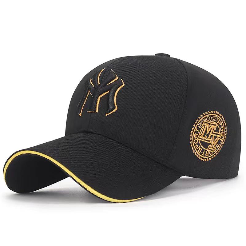 Korean Style Women's Duckbill Cap with "MY" Embroidery - Spring/Autumn Fashion, Casual Baseball Hat for Outdoor Sunshade.
