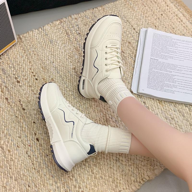 

Новые летние женские повседневные кроссовки 2025 года Легкие дышащие сетчатые спортивные кроссовки Толстая подошва Универсальный стиль Резиновый материал верха 41 чёрный