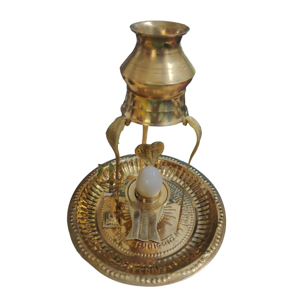 @ Indian Traditional Set Of Shivling Brass Showpiece For Pooja And Decoration MJ-155-60%OFF