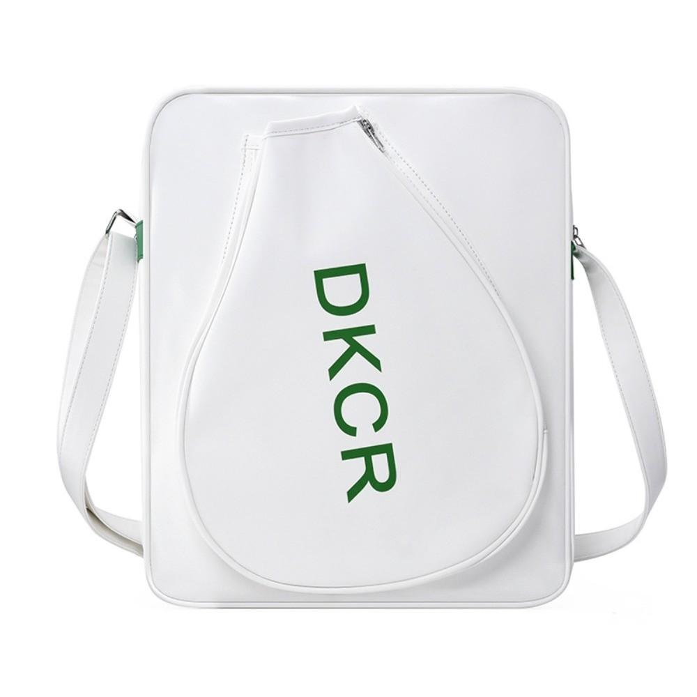 

Lightweight Badminton Shoulder Bag PU Sports Carrying Bag New Badminton Rackets Bag білий