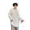 2024 Koreanischer Stil Herren Locker Zweiteiliger Look Rundhals Pullover - Hochwertige Strickware für Paare