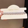 Geometric Zircon Square Link Bracelet For Women Elegant Fashion Gift For Her
