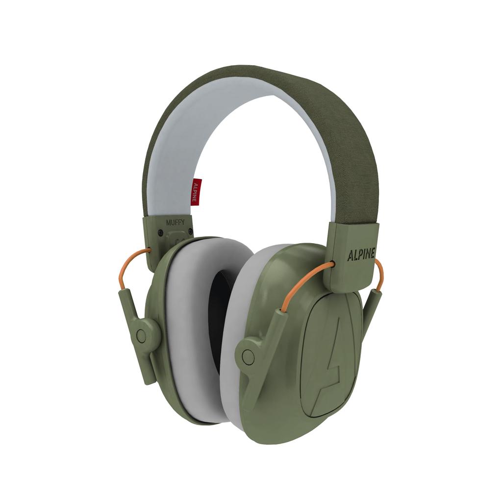 ALPINE HEARING PROTECTION MUFFY KIDS GRN Soundproofing and Noise Reduction for Green Earmuffs, Children,