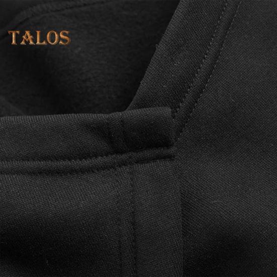 Men Cloak Coat High Collar Long Sleeve Street Style Windbreaker Solid Color Irregular Hem Mid-Length Outwear Punk Style Winter Outerwear