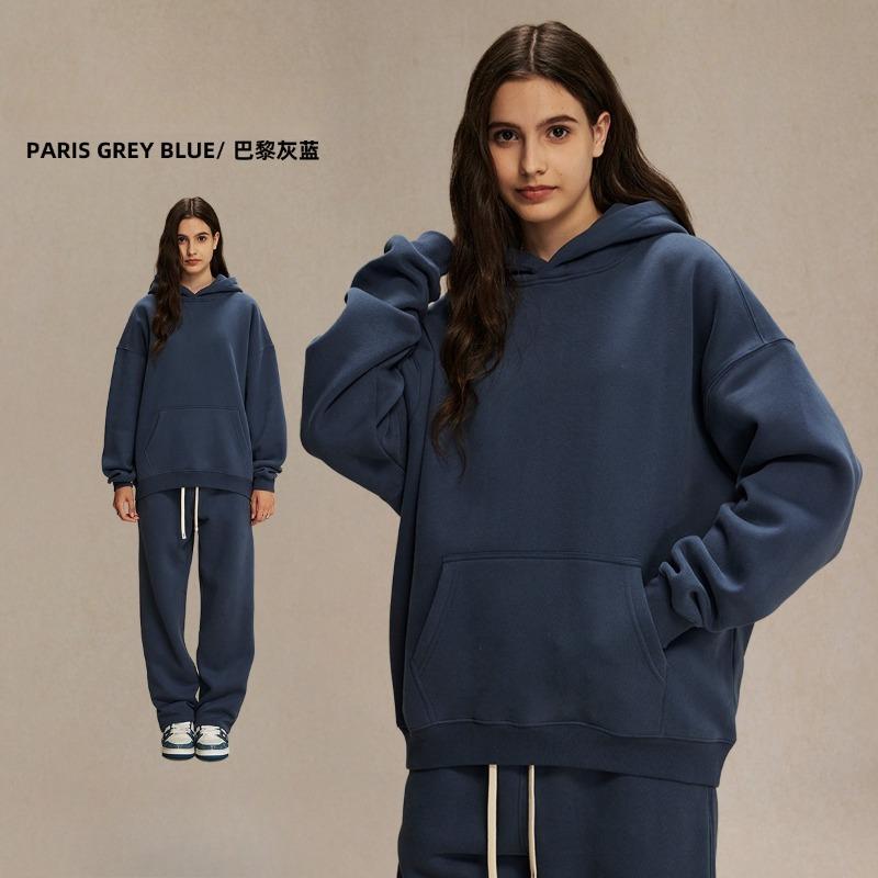 EastRogue New Loose-fitting 350g Fleece-lined Trendy Hoodie for Men, Oversized and Thickened with A Hood.