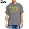 Funny tshirt Fashion Streetwear Tshirts Csi Crime Scene Investigation Print Summer Trendy Tshirt Hiphop Unisexs Tshirt Crew
